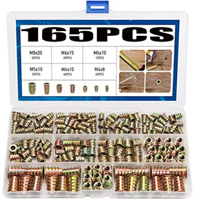 Kit Com 165 Buchas Americana Para Madeira